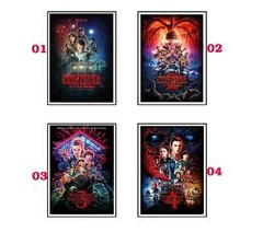 STRANGER THINGS – SEASONS 1, 2, 3 & 4 – TV SHOW POSTER – Poster Wall Decor