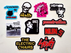 Punk Rock Sticker Pack (10) Set 33 Penetration Plugz Pagans Bagsurvive The Crowd