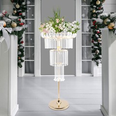 4 Tier Gold Flower Stand Wedding Party Flower Stand Elegant Centerpiece Decor