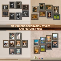 4×6 Picture Frames Set of 8,Classic American Vintage Rustic Farmhouse Style P…