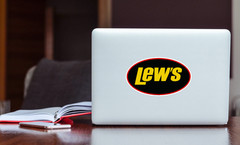 Lew’s Fishing Decal Sticker 3M vinyl bubble-free installation