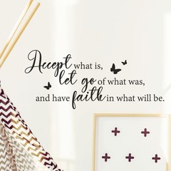 My Vinyl Story – Accept What is – Inspirational Wall Decal Sticker Quote for …