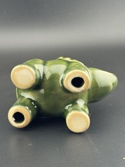 Crackle Celadon Ceramic Elephant #2