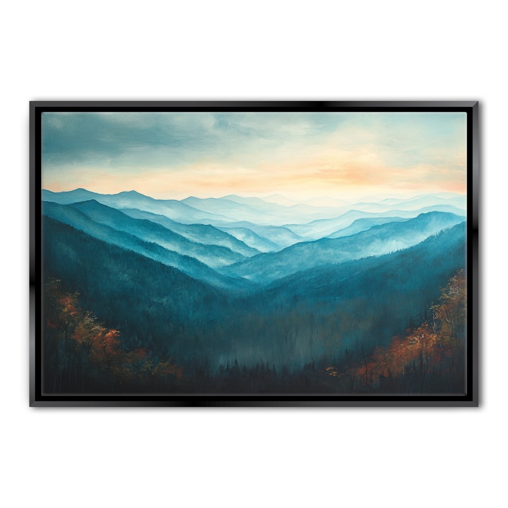 Smoky Mountains Canvas Extra Large Wall Art Scenic View Living Room Decor