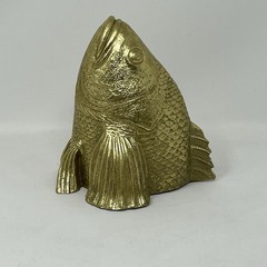 CB2 Stan The Goldfish Wall Decor Hanger Resin Gilded Gold 5.5” X 5” X 6” NICE