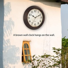 Elegant 12-Inch Vintage Wall Clock – Silent Non-Ticking for Any Room
