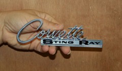 Corvette C2 C3 Side Script Emblem Steel Sign
