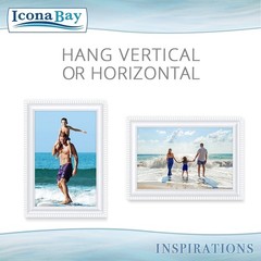 4×6 White Picture Frame with Easel Back for Vertical or Horizontal Display