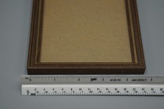 Vintage Dark Wood Gold Trim Photo Picture Frame 5×7 Desk Wall Display Horizontal