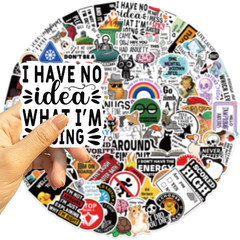 100 Pcs Funny Stickers(Dirty) Waterproof Adult Sticker, Meme Water Bottles Stick