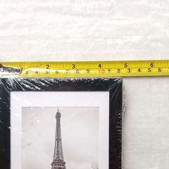 2-Pack Black 4×6 Picture Frames – Modern Photo Frames for Tabletop Display