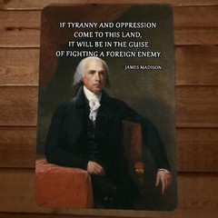 James Madison Founding Father Tyranny Quote 8×12 Metal Wall Sign We The People