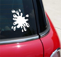 PAINT SPLATTER PAINTBALL PAINTER PAINTING DECAL STICKER FUNNY CAR TRUCK