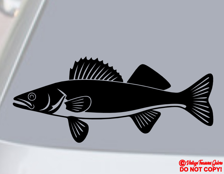 WALLEYE Vinyl Decal Sticker Car Truck Boat Rear Window Wall Bumper FISH FISHING