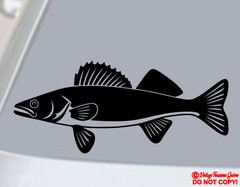 WALLEYE Vinyl Decal Sticker Car Truck Boat Rear Window Wall Bumper FISH FISHING