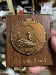 Daytona Beach Wall Plaques Nautical Wheel Seahorse Florida