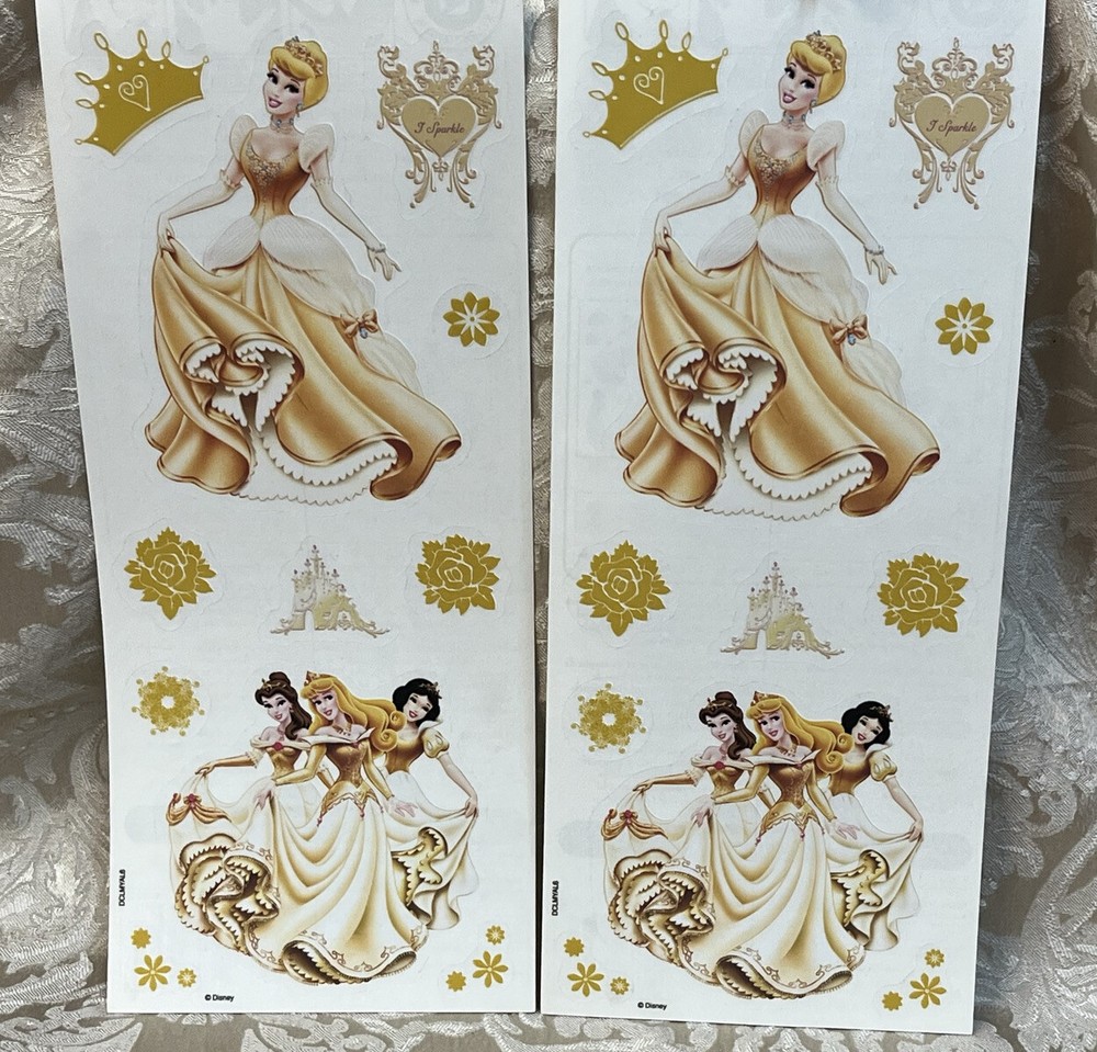 Sandy Lion DISNEY PRINCESS REMOVABLE NON DAMAGE WALL ART DECAL SHEET SET