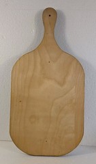 VTG 1981 Hand Painted Wooden Cutting Board Wall Decor Flower Design – Signed