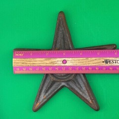 Cast Iron Star Vintage Rustic Farmhouse Barn Decor Architectural Accent