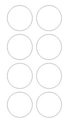 2″ White Round Label Dots Stickers Color Coding Inventory 2 Inch Dot