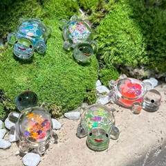 20PCS Glow in the Dark Mini Sea Turtle Figurines Ocean Decor DIY Craft Party Fav