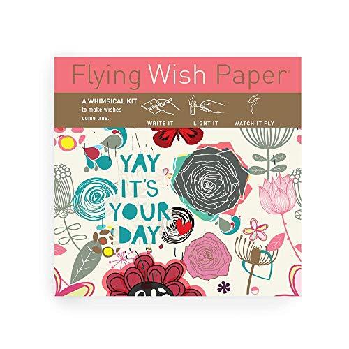 ITS YOUR DAY, Wish Paper, Write it Light it & Watch it Fly, Mini Kit, 5″ x 5″