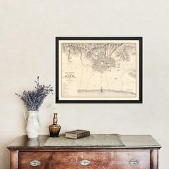 Old Map of Puno 1865 – Vintage Peru Art Wall Decor Print