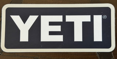 New Yeti Official Sticker Decal Cooler Tumbler Brand Logo Sticker in Navy (1)