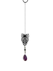 NEW sun catcher crystals rainbow colors hangs 13-15 inches OWL