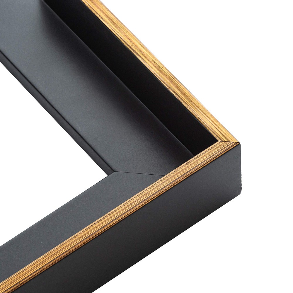 30×24 Canvas Frame Gold Solid Wood Floater Frame Width 1 Inches | Interior Frame