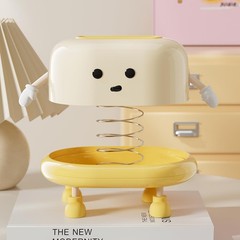 Cute UFORU Tissue Box Cover Rectangle Funny Plastic Holder for Bathroom Bedroom