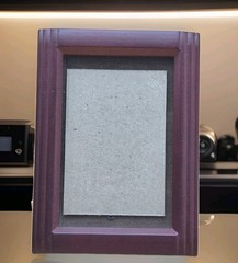 Art Deco Style Wood Rectangle Photo Frame 4×6 Inch W/ Easel Stand Cherry Finish