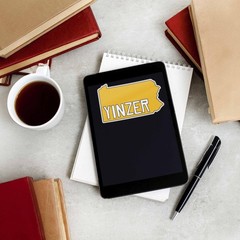 Yinzer Pittsburgh Sticker – Yellow PGH Pennsylvania Decal