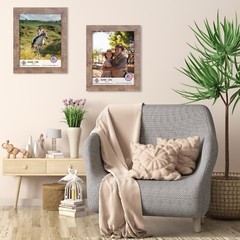 Rustic Barnwood Picture Frames – Natural Reclaimed Solid Wood, Farmhouse Design