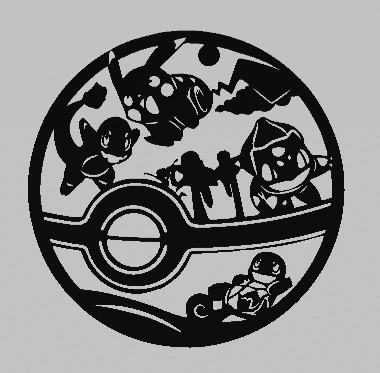 Pokemon Pikachu & Charmander Wall Sign | Retro Style Gaming Room Decor Black