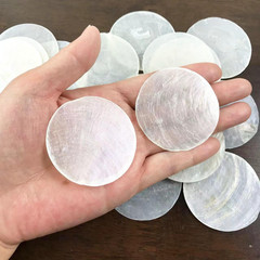 Natural Round Capiz Cut Seashells 20PC (2″ Inch)