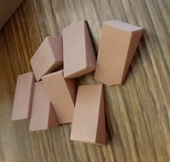 98 Mini Bricks Landscaping Miniature Models Small Bricks Crafts Tri-angle Shape