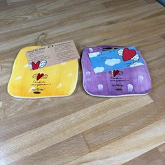 VTG Silvestri Sandra Magsamen Wall Tile Plaque INSPIRATIONAL Hand Painted NWT x2