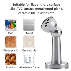 Magnetic Door Stopper Stainless Steel Wall/Floor Mounted Holder for Home Office