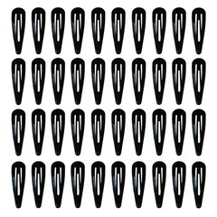 Simple Solid Color Snap Hair Side Clips Girls & Women Cleaning Household Handy