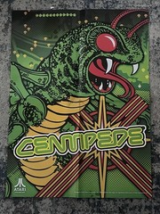 2013 Atari Centipede Arcade Game Poster 18 x 24 inches Never Used