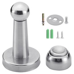 Magnetic Door Stopper Stainless Steel Wall/Floor Mounted Holder for Home Office