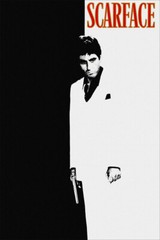 Scarface Movie Drama Crime Black And White Painting Print Wall – POSTER 20×30