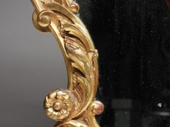 FINE! Italian Florentine Gilt Wood Diminutive Courting Mirror
