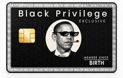 Black Privilege Exclusive Credit Card Skin Funny Meme Debit Card Sticker