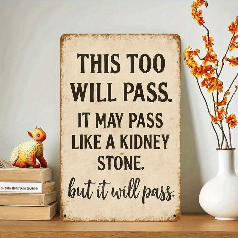 Vintage Metal Sign Aluminum Sign 8×12 Funny Kitchen Quote Wall Decor