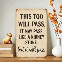 Vintage Metal Sign Aluminum Sign 8×12 Funny Kitchen Quote Wall Decor