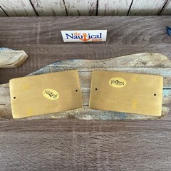 Nautical Signs – Solid Brass – Captain Suggested, Cocktail Hour – Nautical Decor