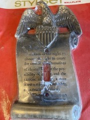 Stylset Wallplate with Thomas Jefferson’s Quote, Freedom is the right to Choose