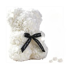 Artificial Eternal Rose Teddy Bear Gift for Mom Mother’s Day Birthday